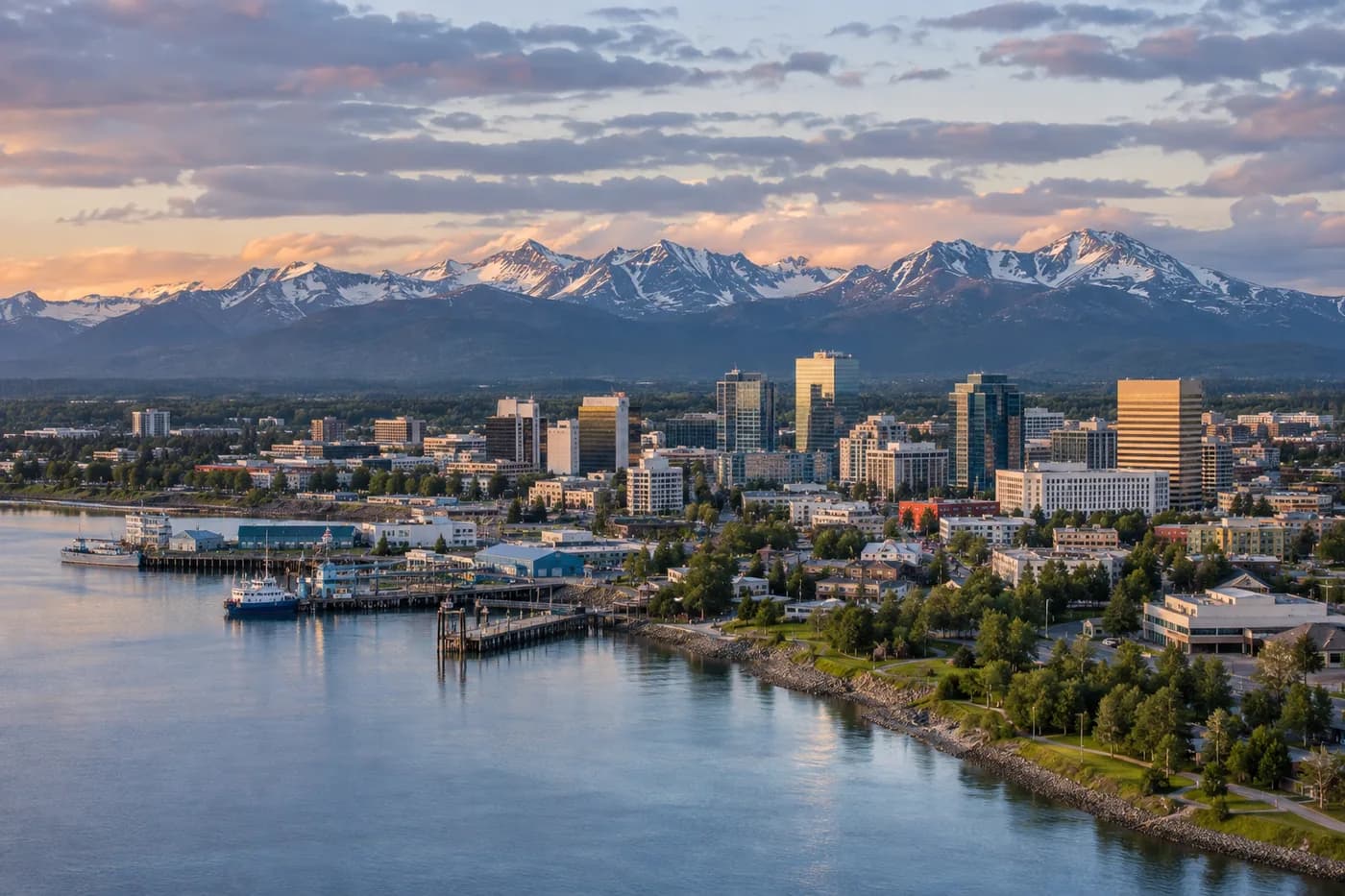 Anchorage, Alaska cityscape