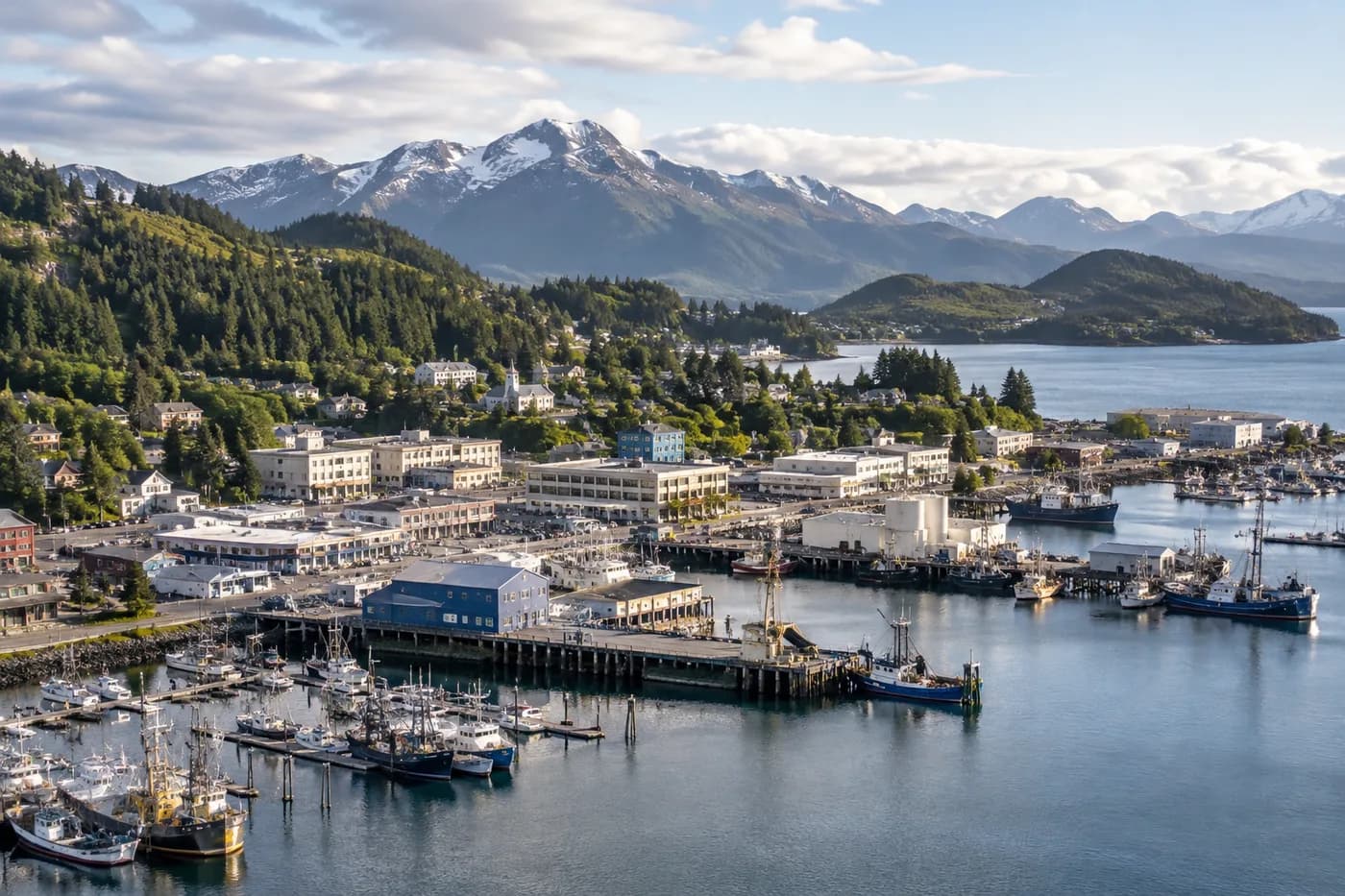 Kodiak, Alaska cityscape