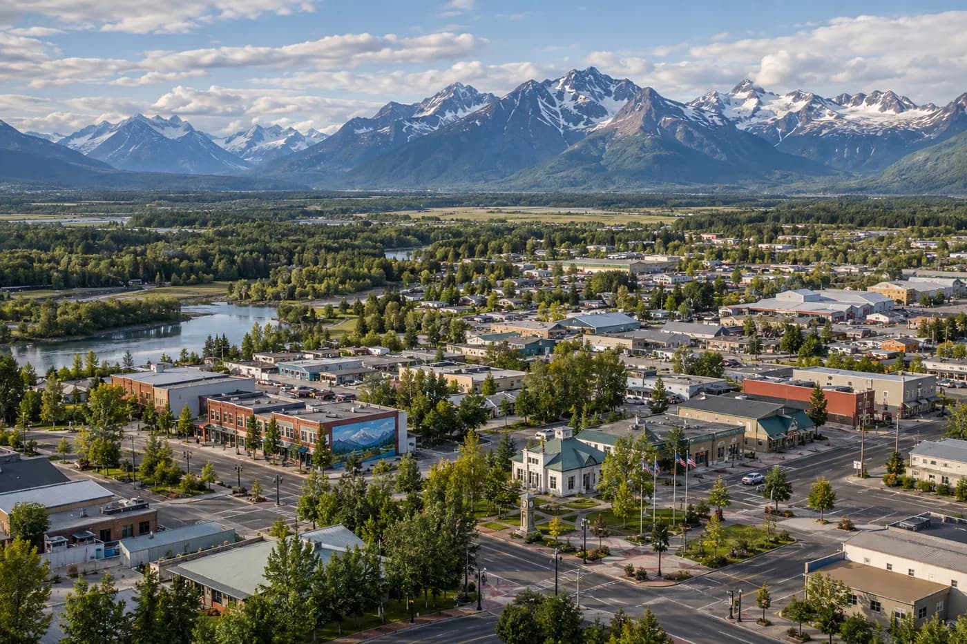 Palmer, Alaska cityscape