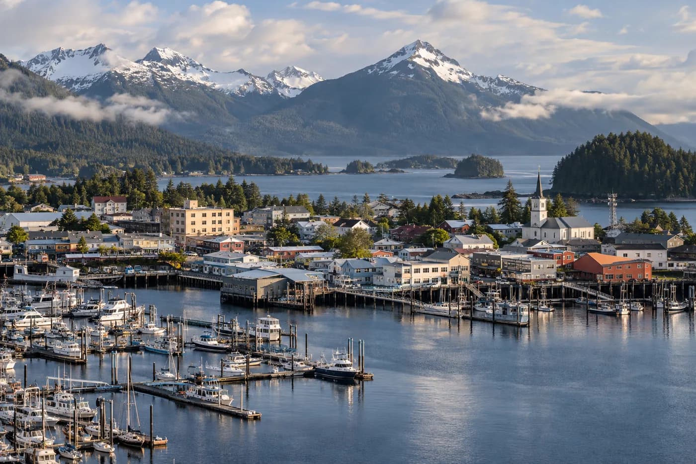 Sitka, Alaska cityscape