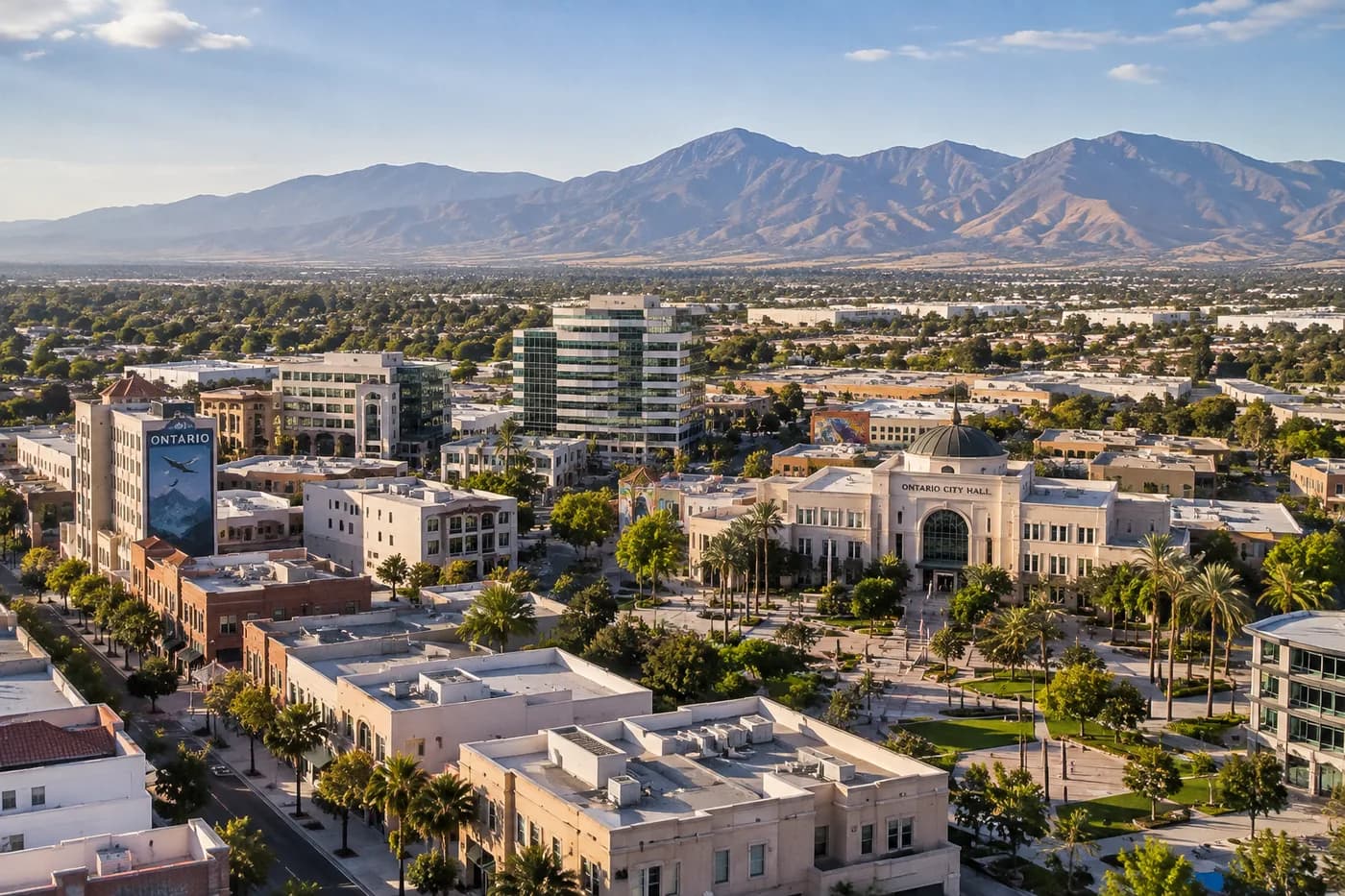 Ontario, California cityscape