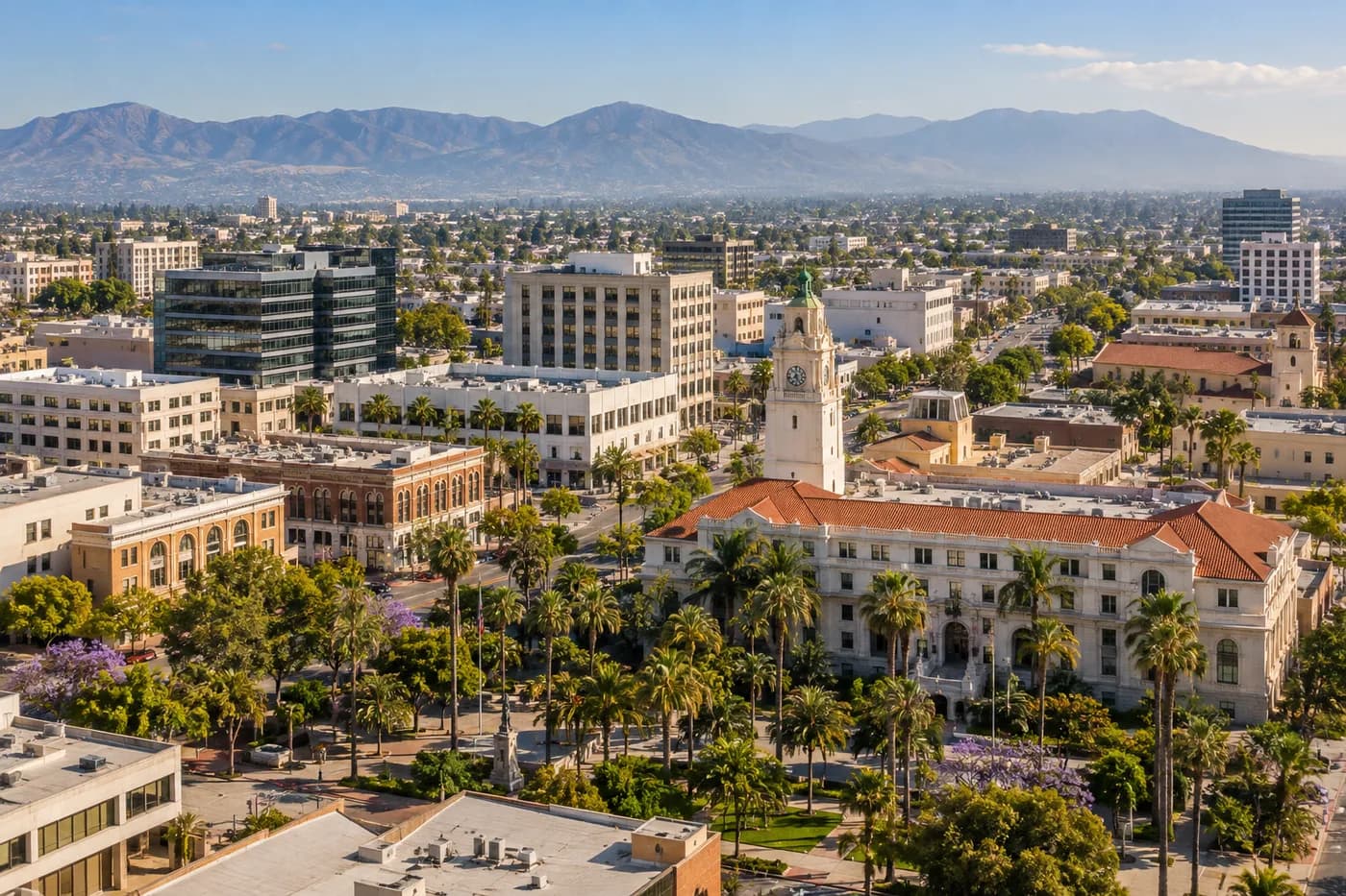 Santa Ana, California cityscape