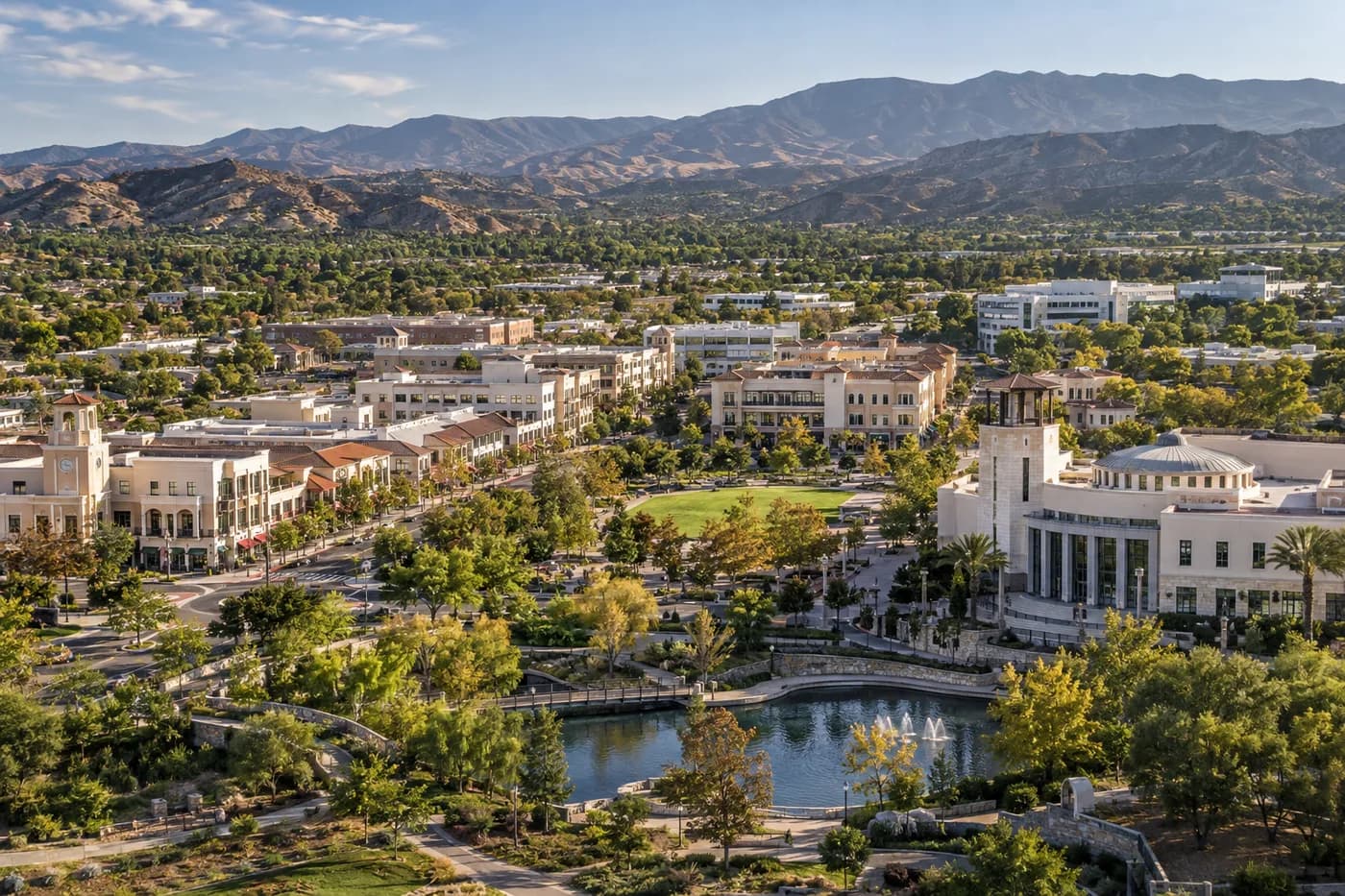 Santa Clarita, California cityscape