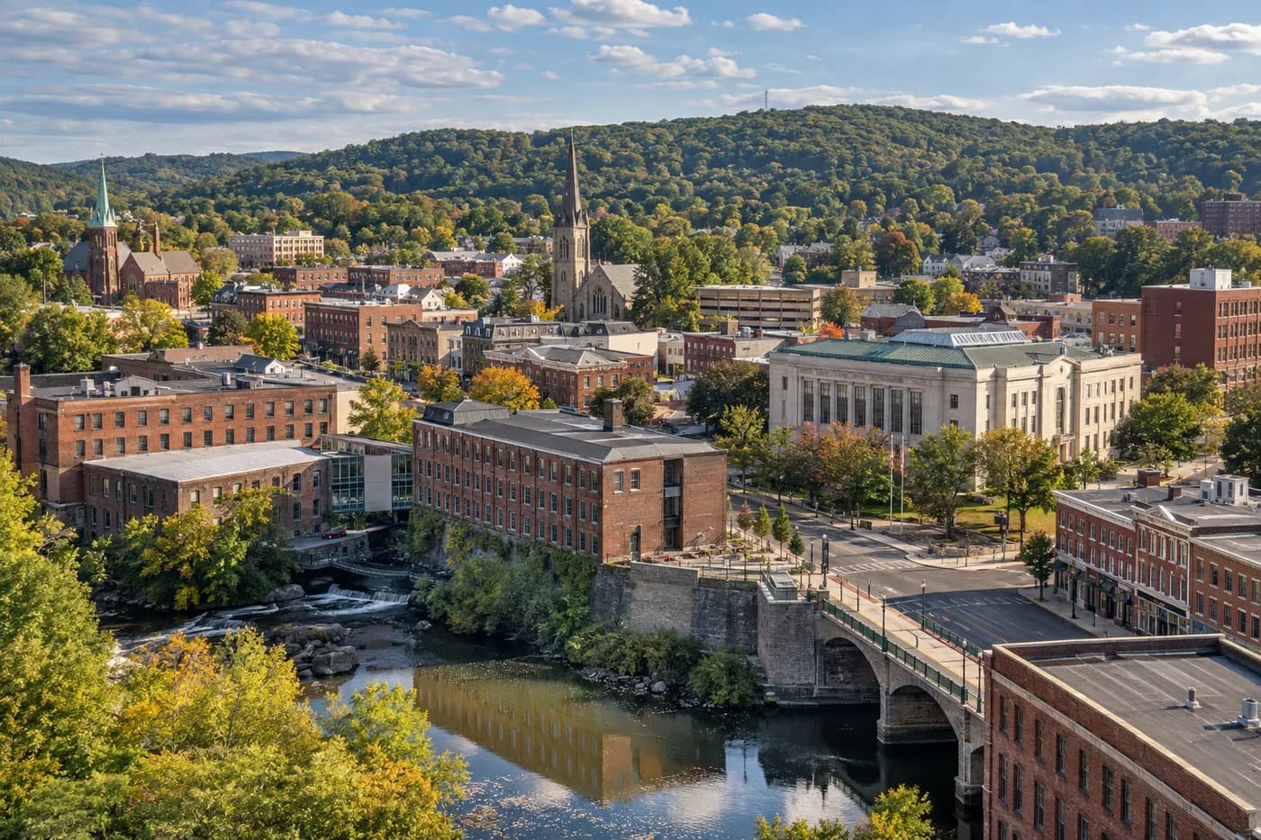 Meriden, Connecticut cityscape