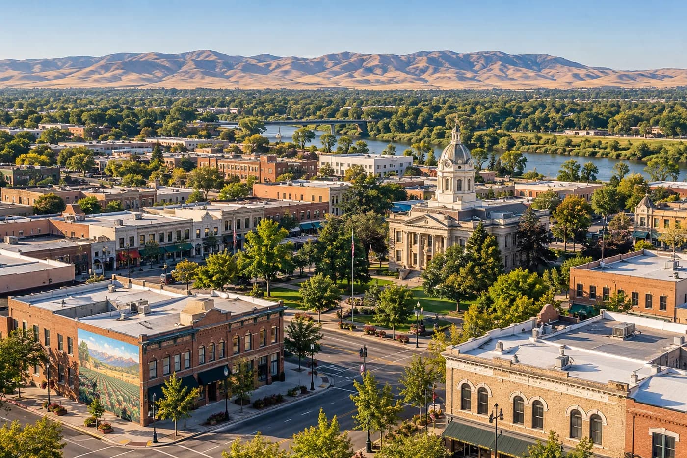 Caldwell, Idaho cityscape