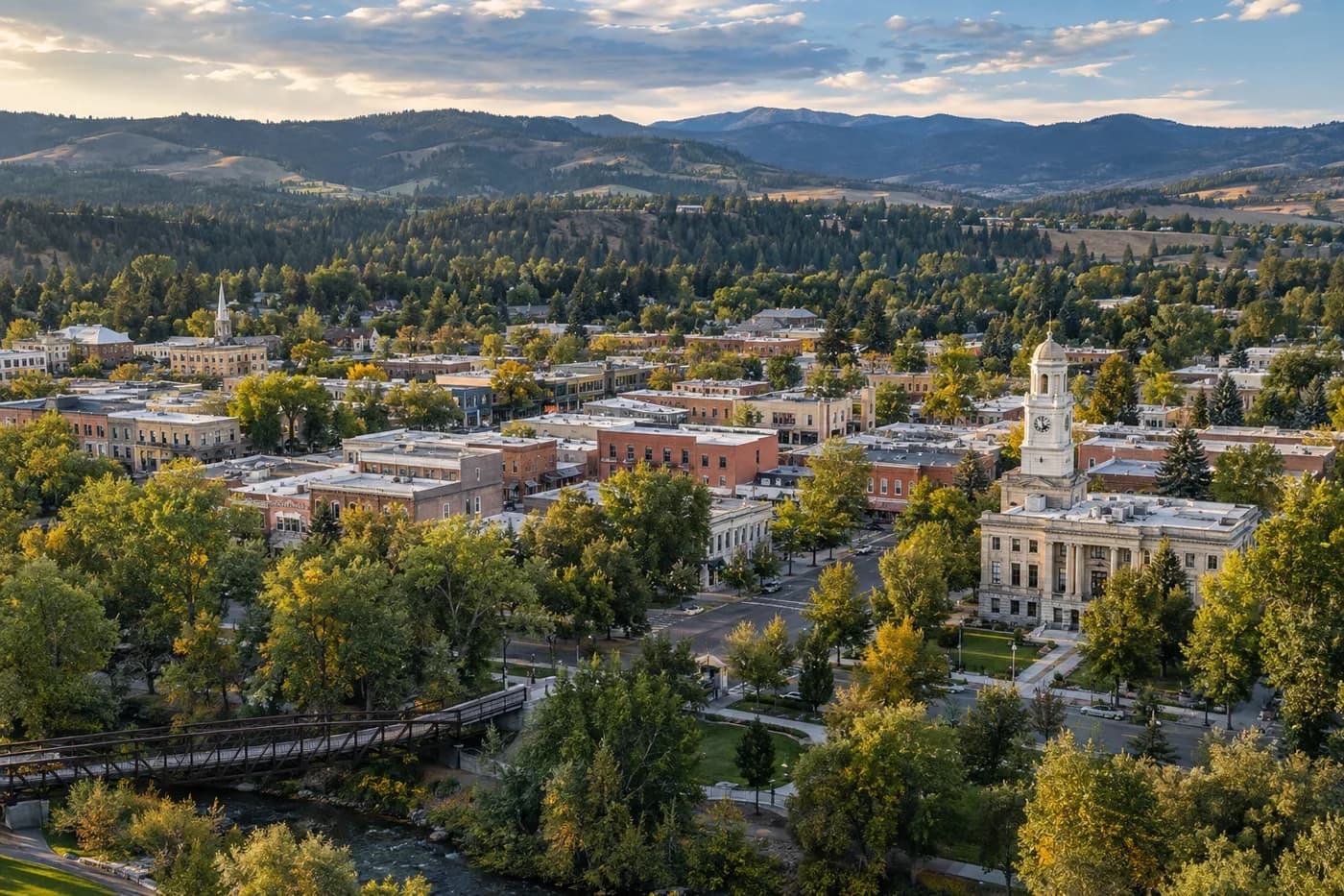 Moscow, Idaho cityscape