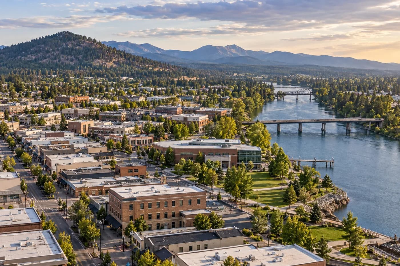 Post Falls, Idaho cityscape