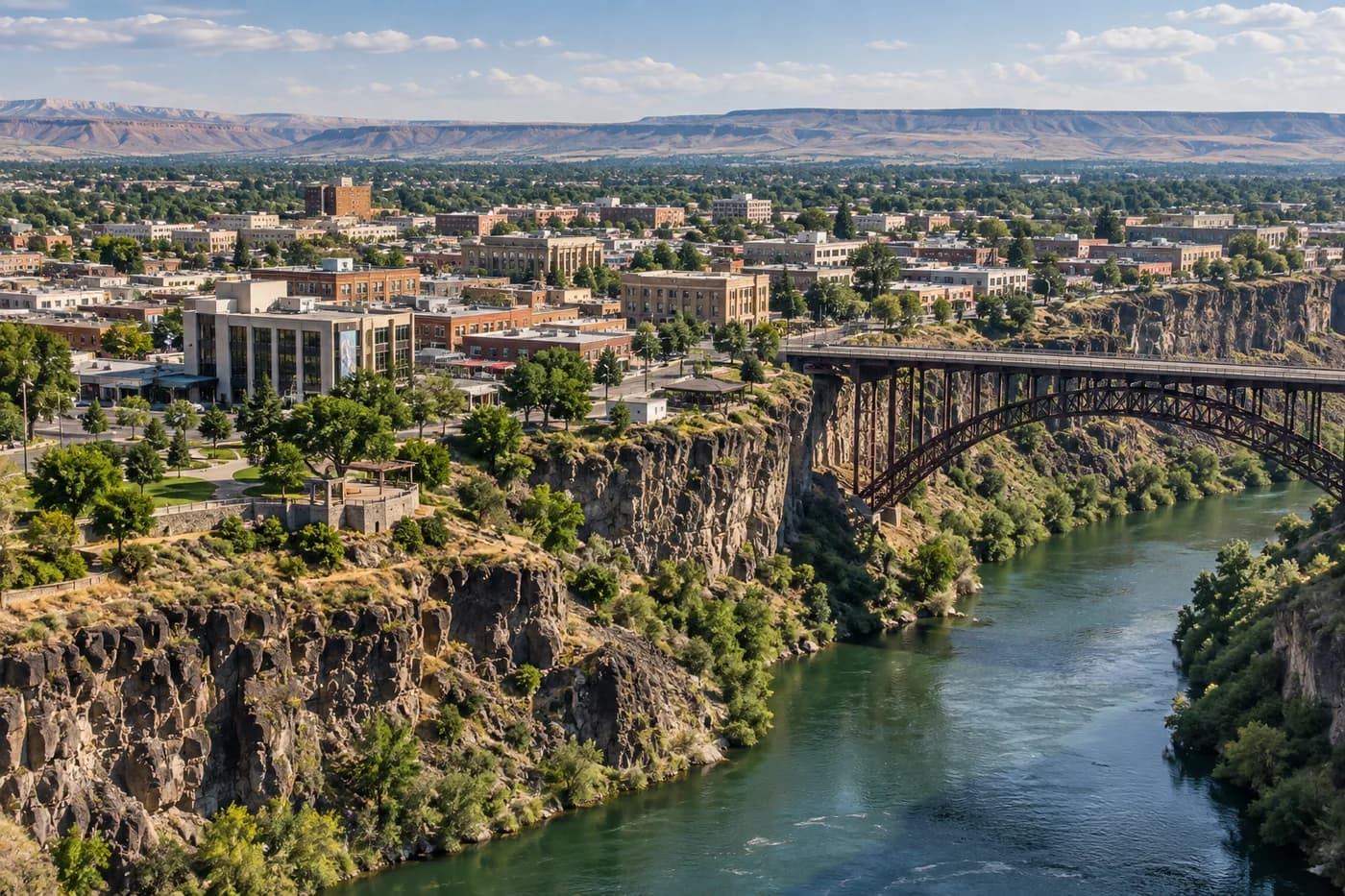 Twin Falls, Idaho cityscape