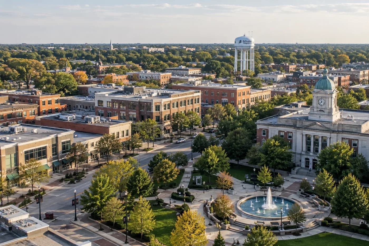Arlington Heights, Illinois cityscape
