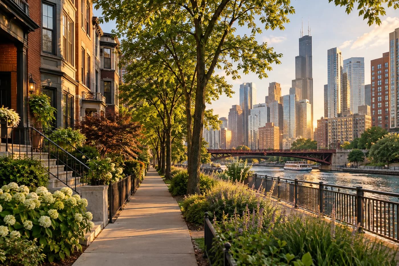 Chicago, Illinois cityscape