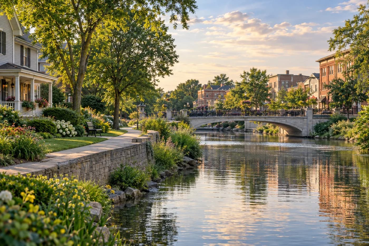Naperville, Illinois cityscape