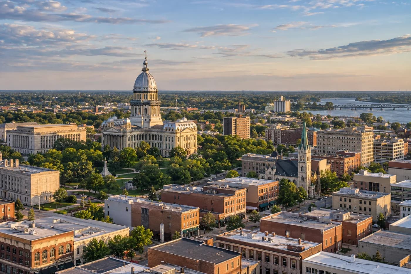 Springfield, Illinois cityscape
