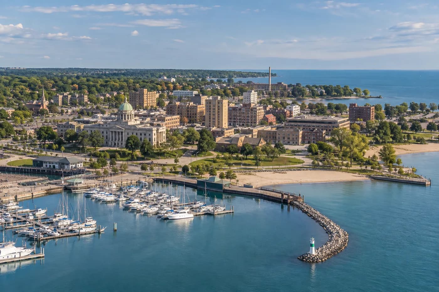 Waukegan, Illinois cityscape