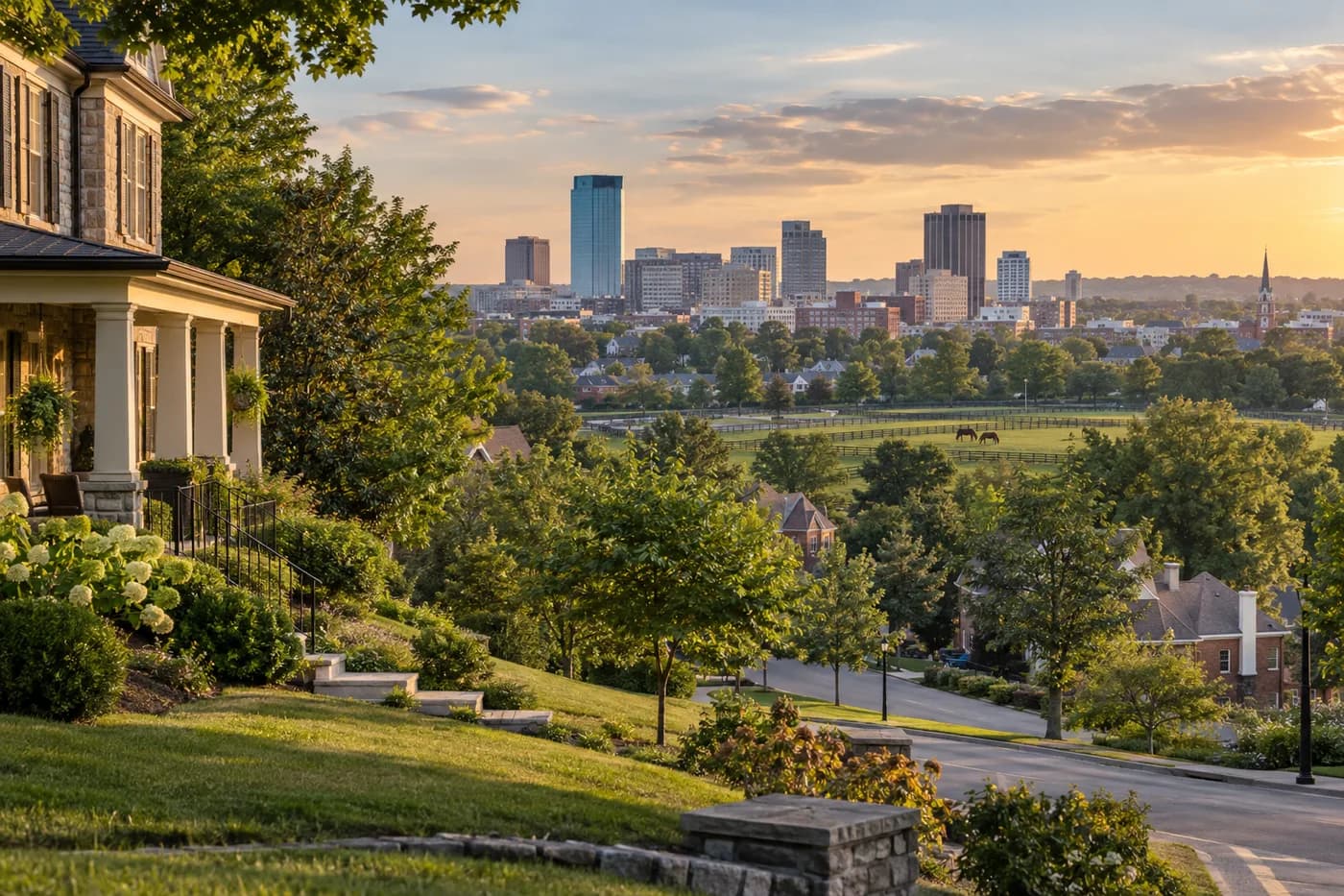 Lexington, Kentucky cityscape