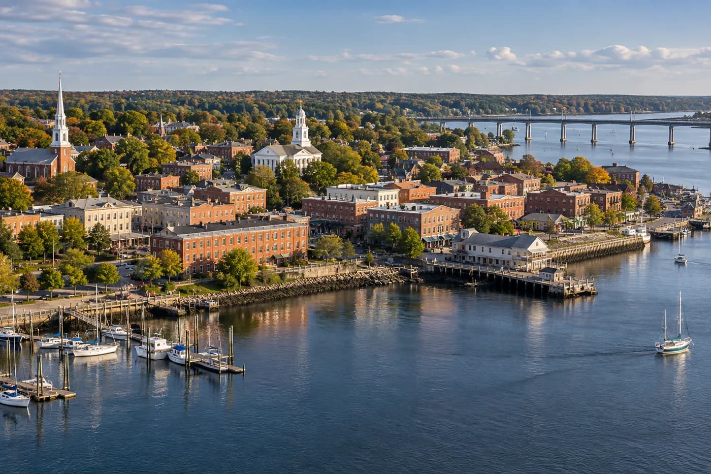 Brunswick, Maine cityscape