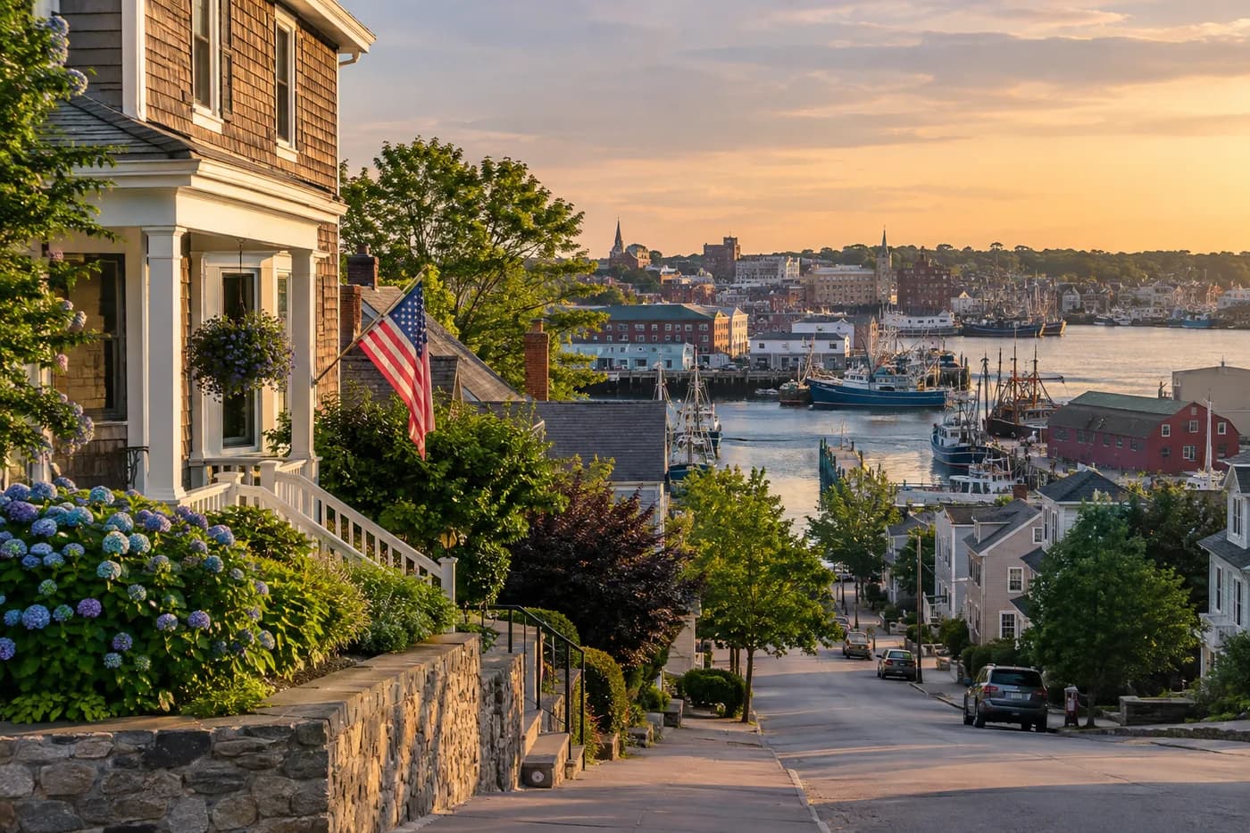 New Bedford, Massachusetts cityscape