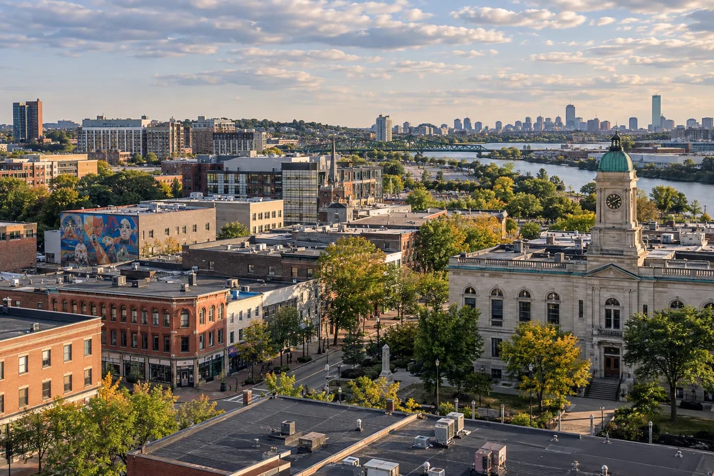 Somerville, Massachusetts cityscape
