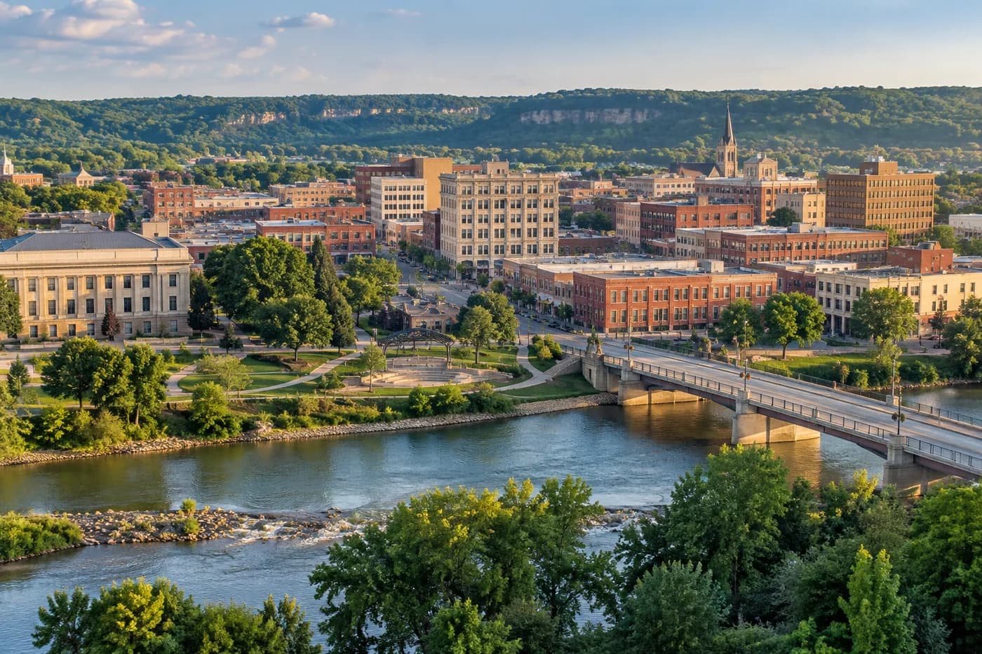 Mankato, Minnesota cityscape