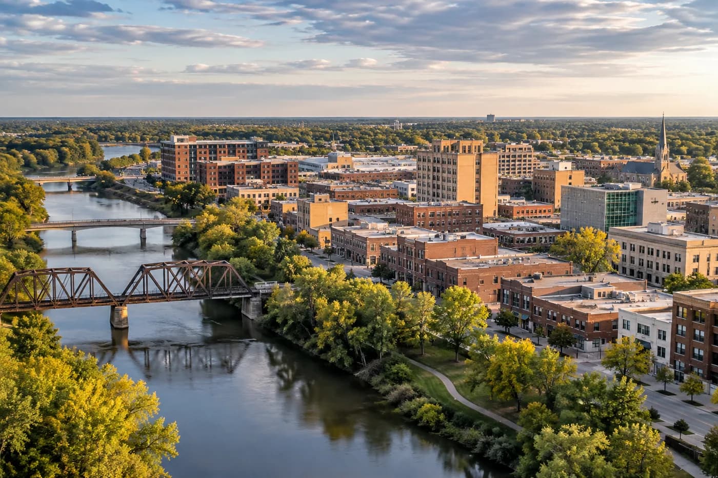 Moorhead, Minnesota cityscape