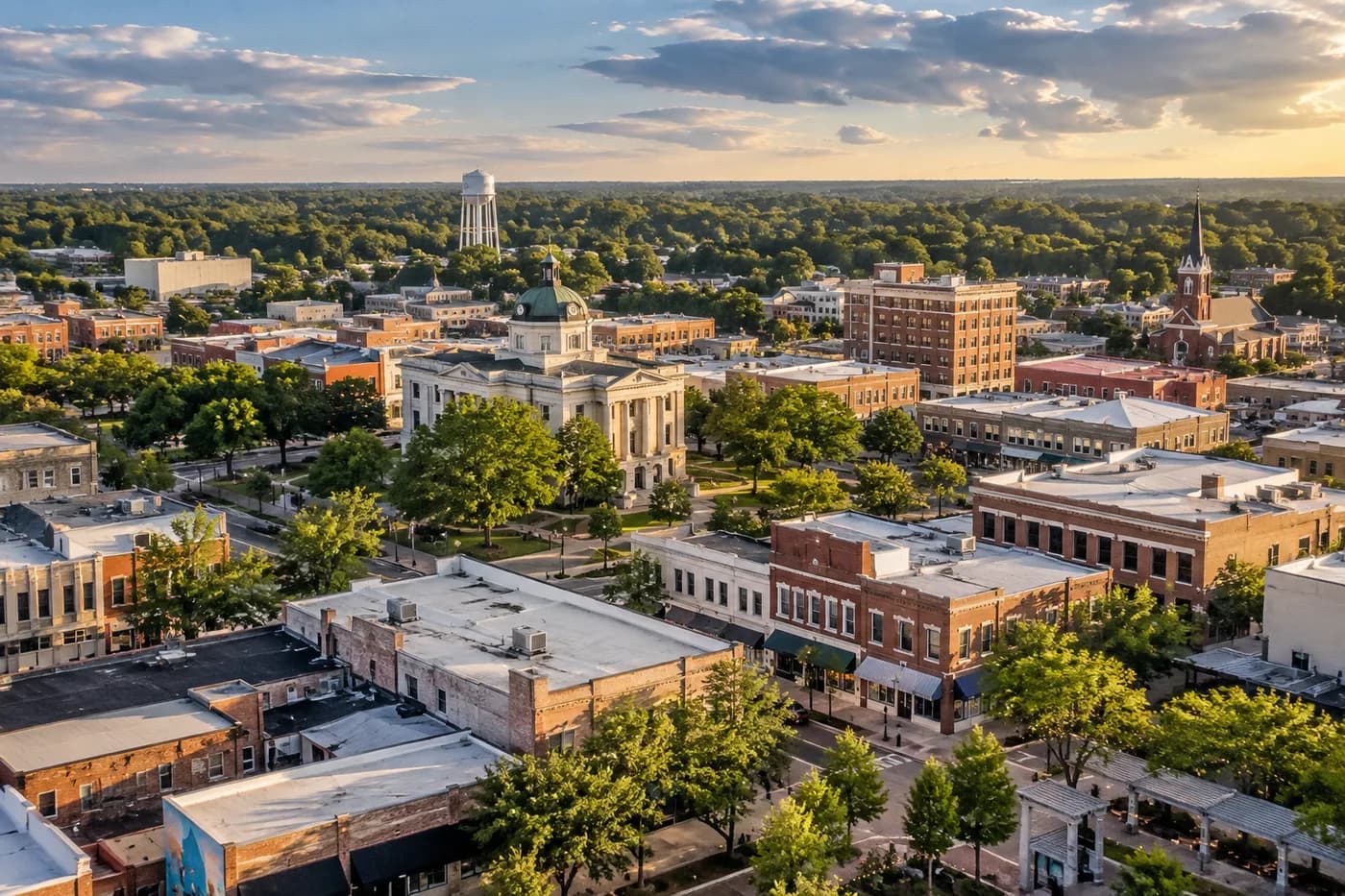 Hattiesburg, Mississippi cityscape