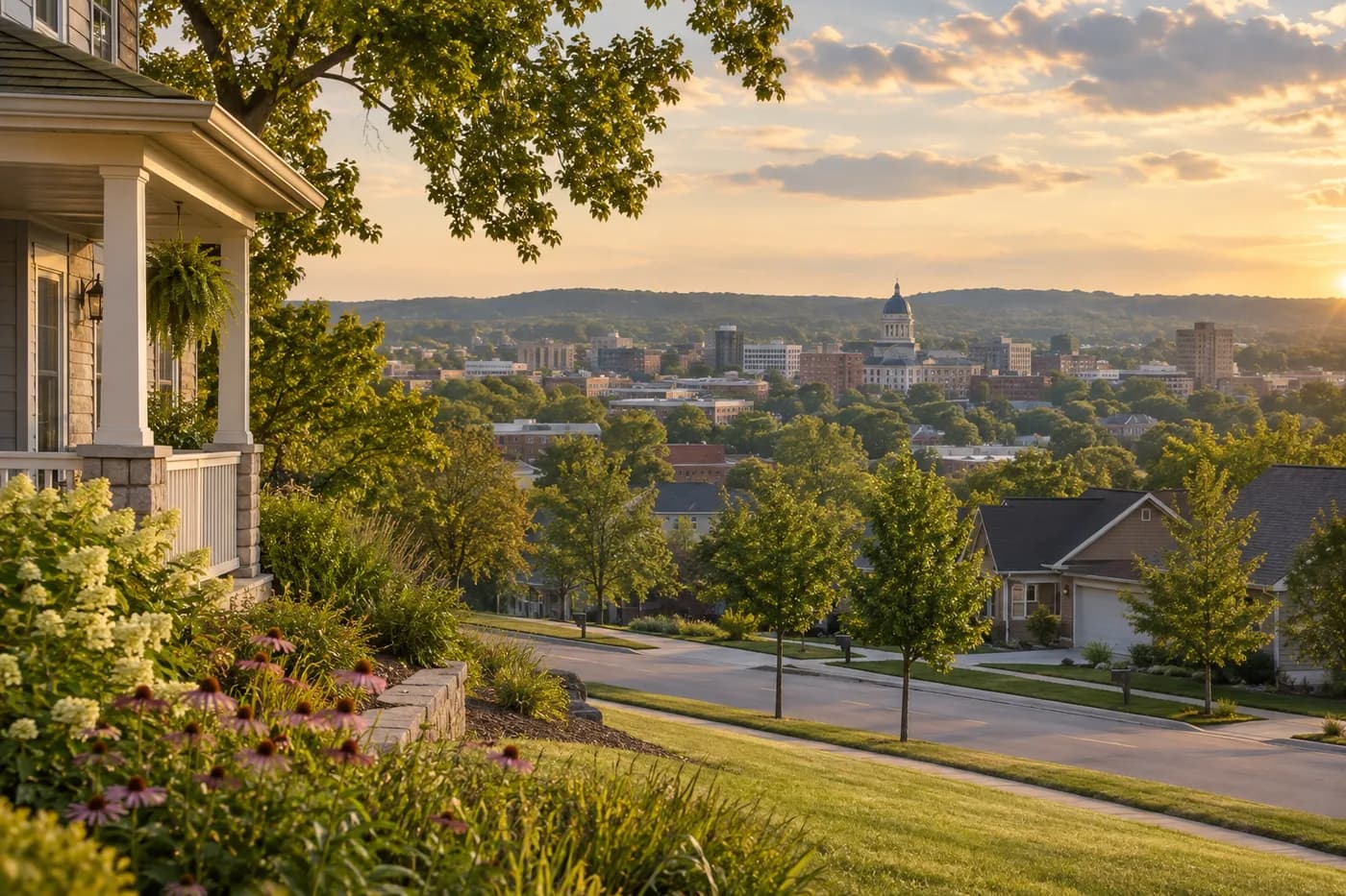 Columbia, Missouri cityscape