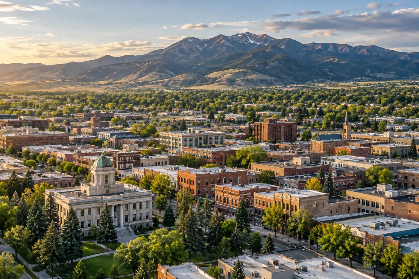 Bozeman, Montana cityscape