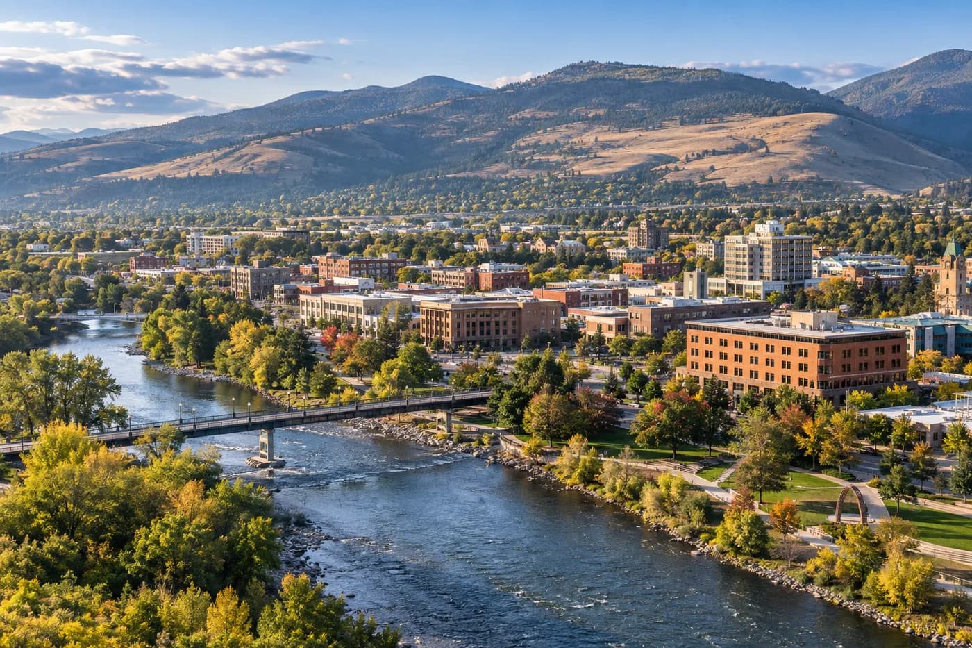 Missoula, Montana cityscape