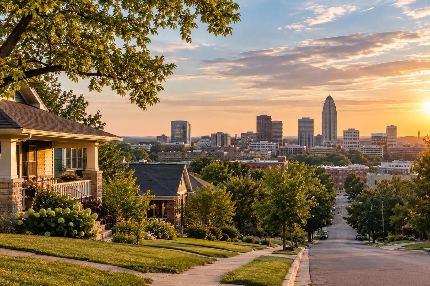 Lincoln, Nebraska cityscape