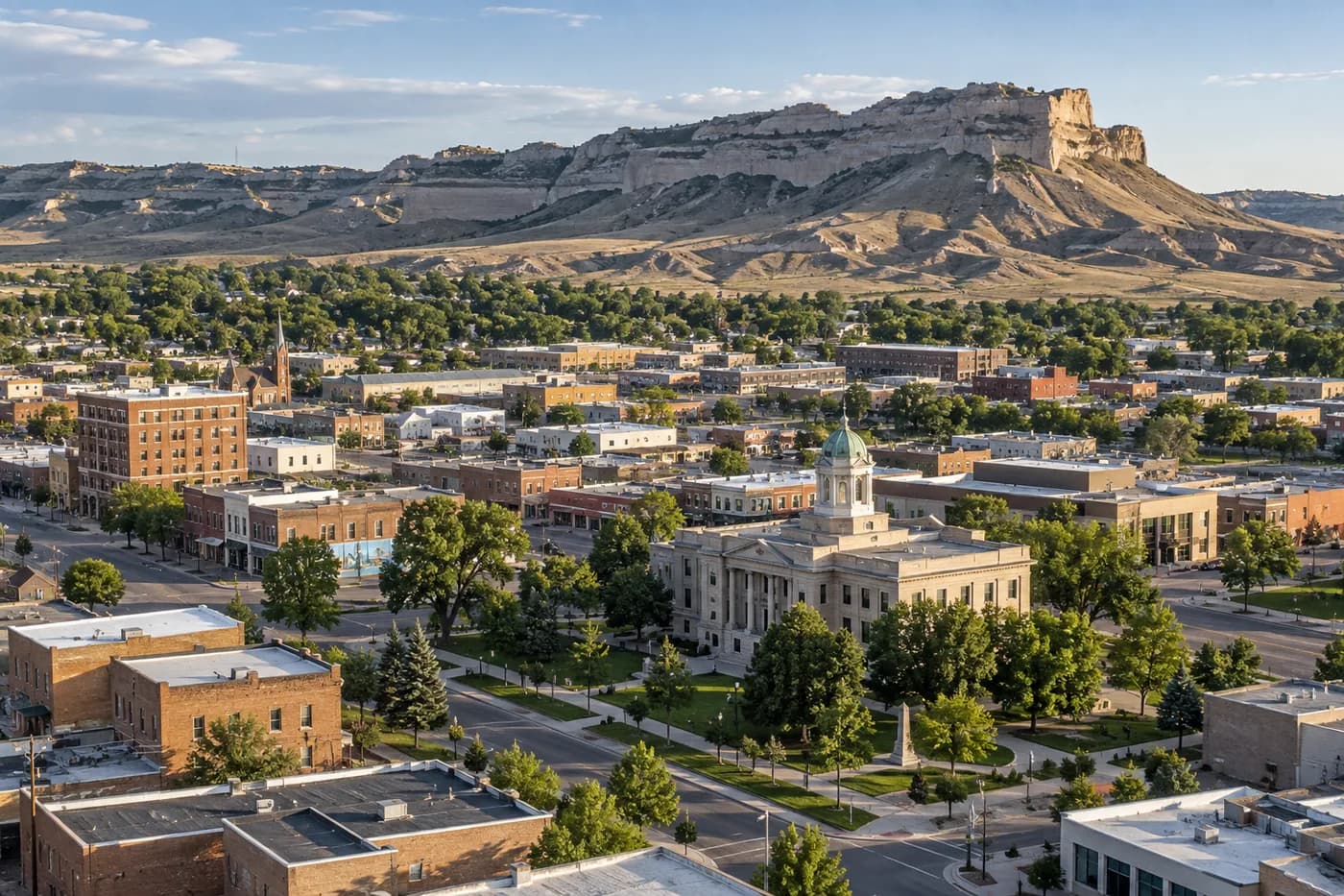 Scottsbluff, Nebraska cityscape