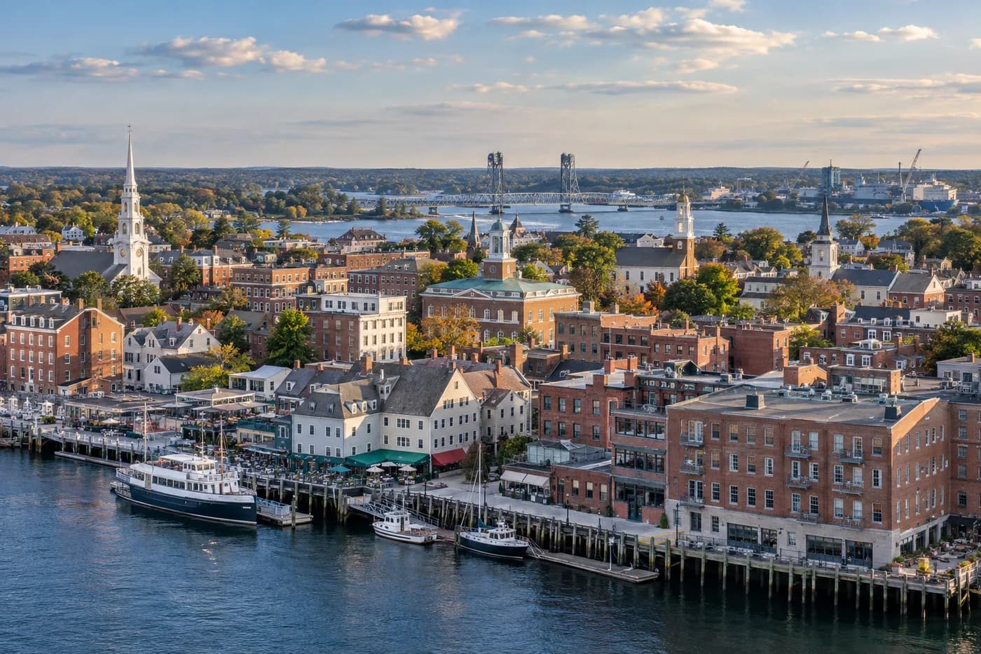 Portsmouth, New Hampshire cityscape