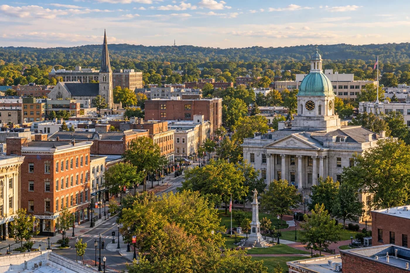 Morristown, New Jersey cityscape