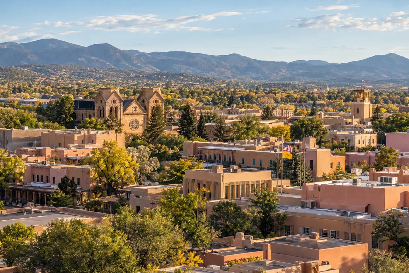 Santa Fe, New Mexico cityscape