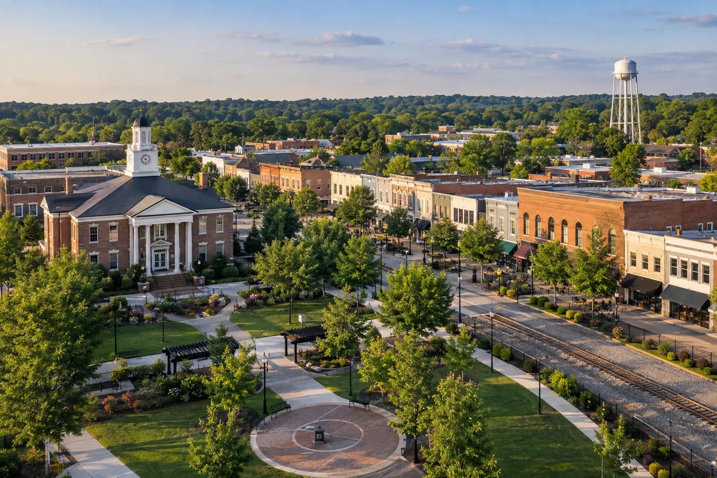 Apex, North Carolina cityscape