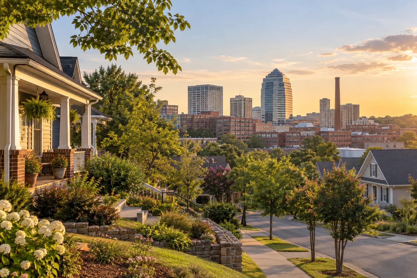 Durham, North Carolina cityscape