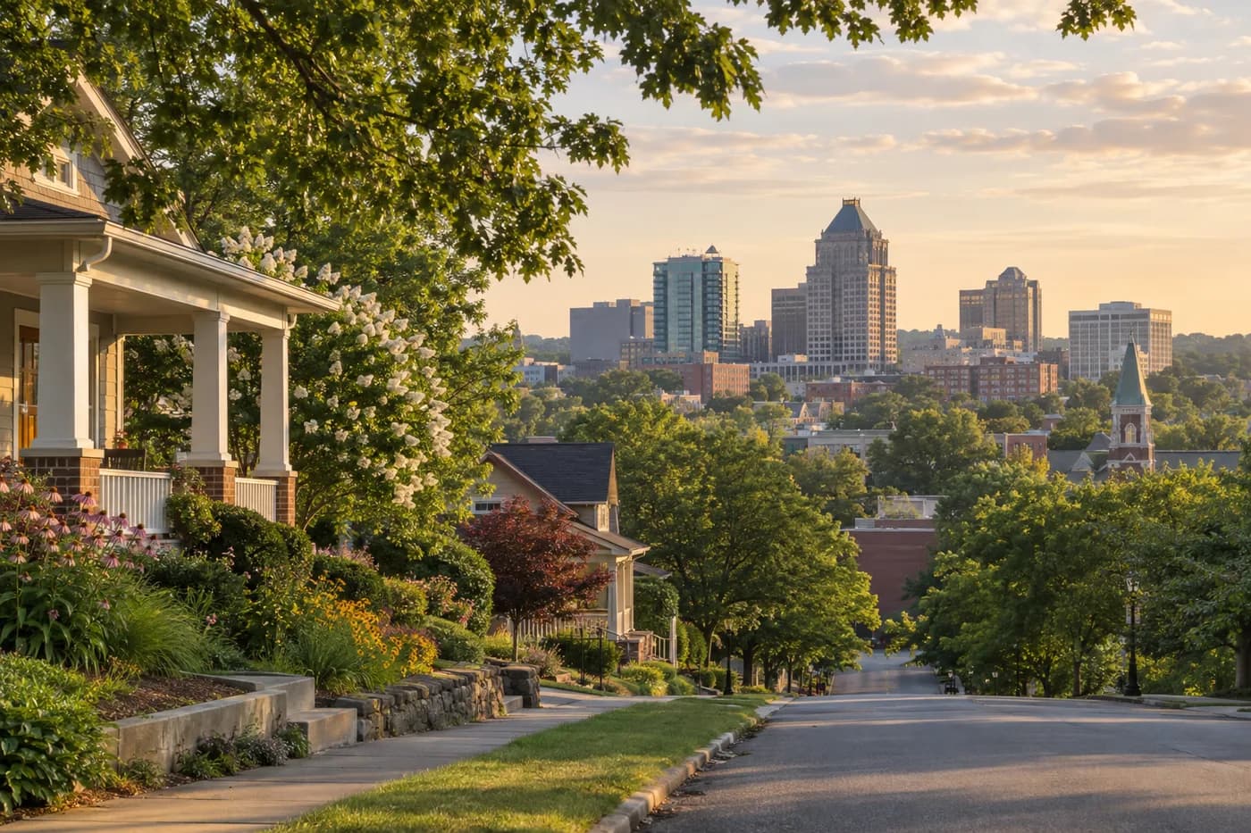 Greensboro, North Carolina cityscape