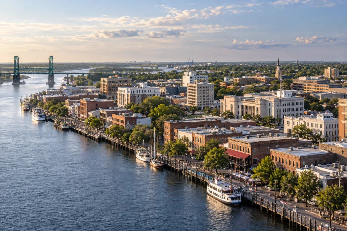Wilmington, North Carolina cityscape