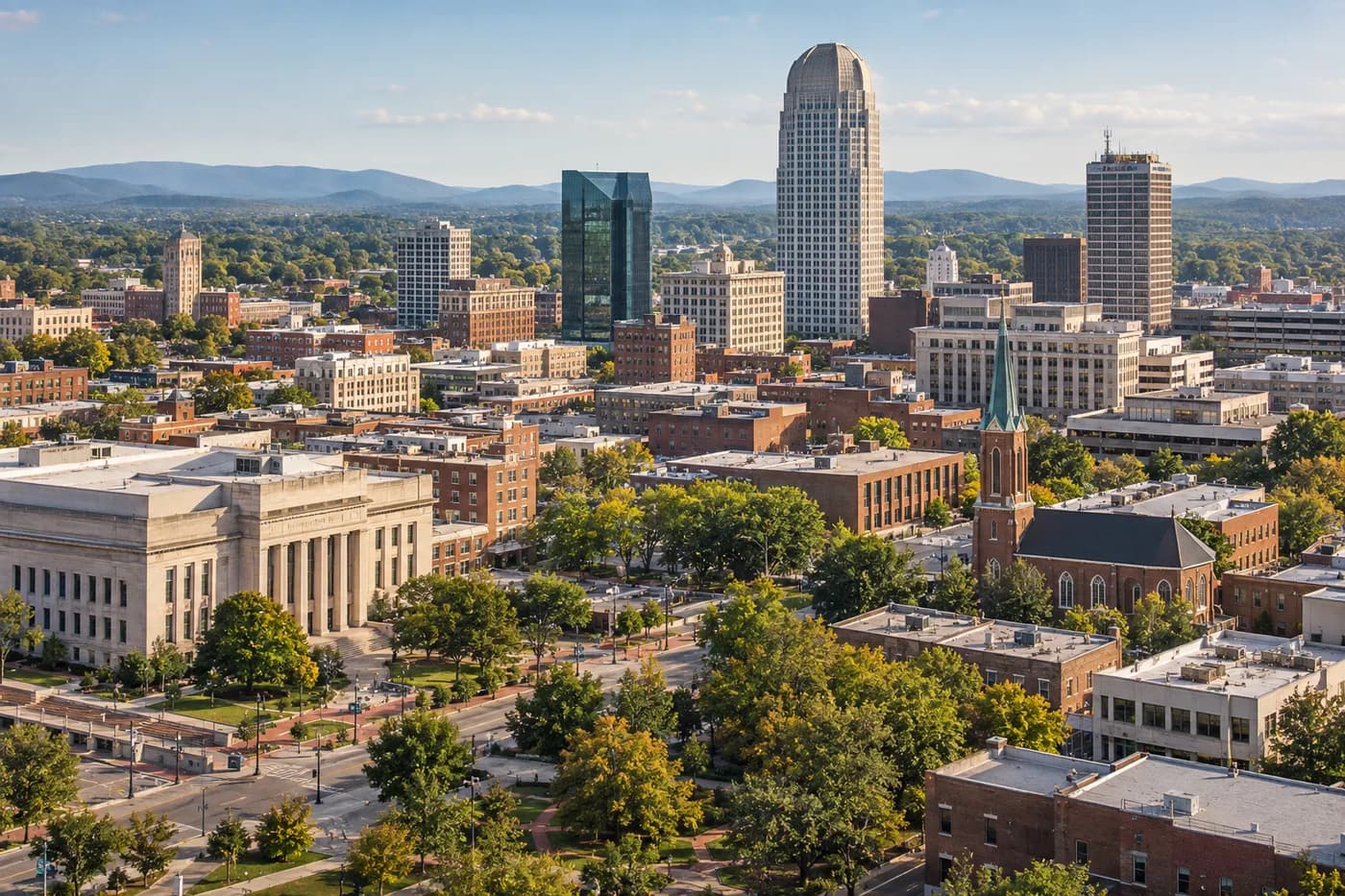 Winston-Salem, North Carolina cityscape