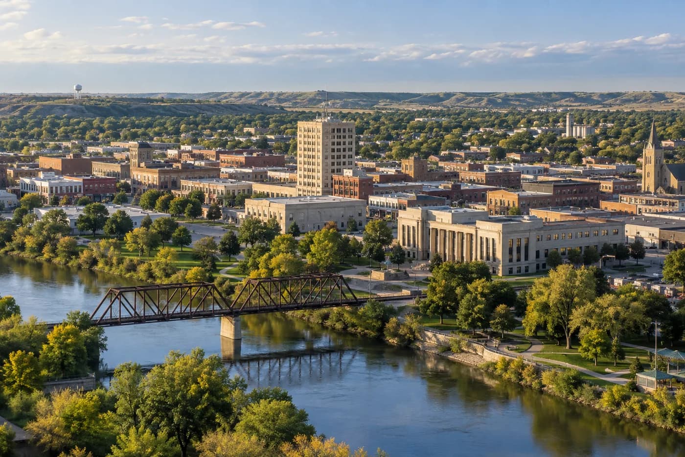 Minot, North Dakota cityscape
