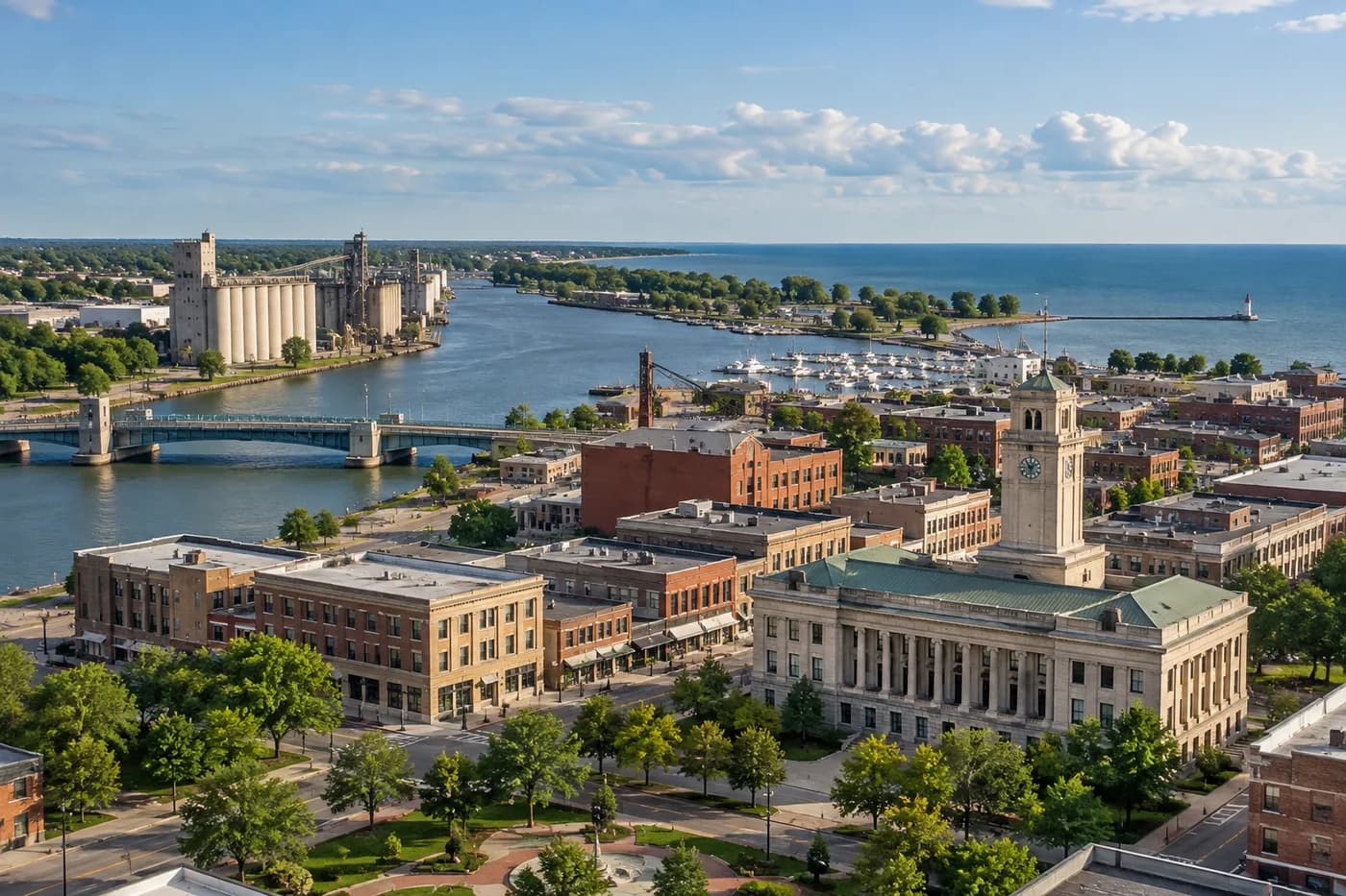 Lorain, Ohio cityscape