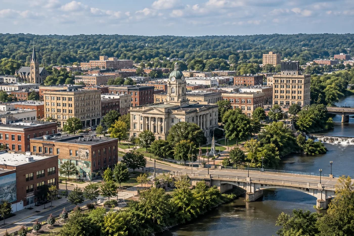 Warren, Ohio cityscape