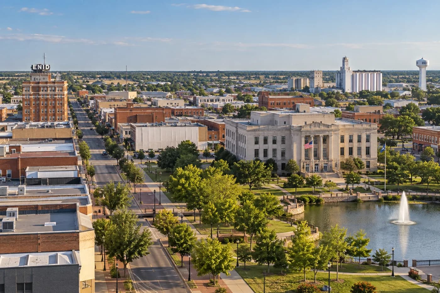 Enid, Oklahoma cityscape