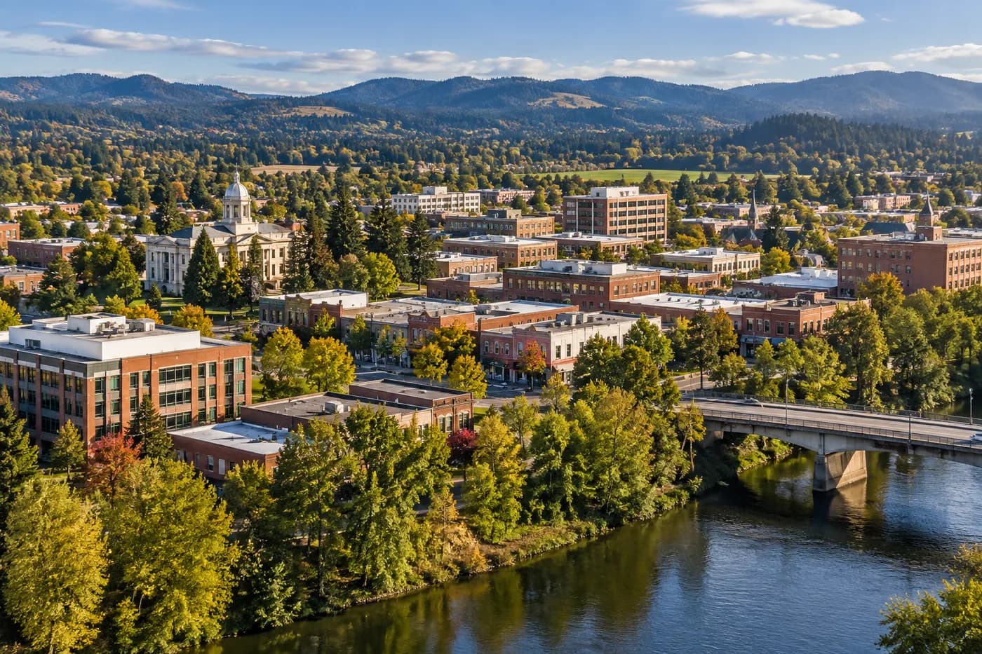 Corvallis, Oregon cityscape