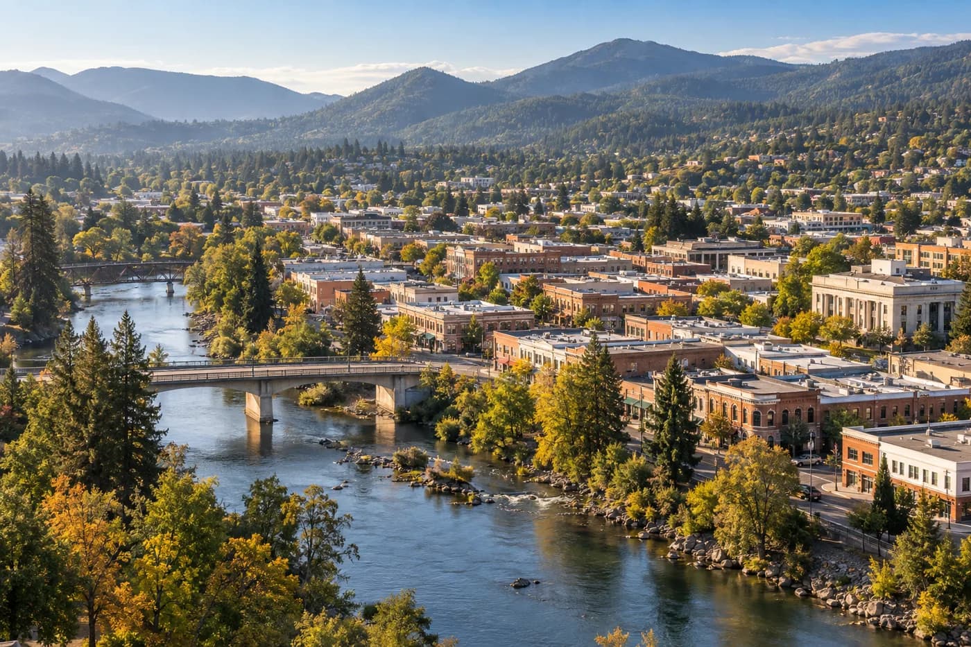 Grants Pass, Oregon cityscape