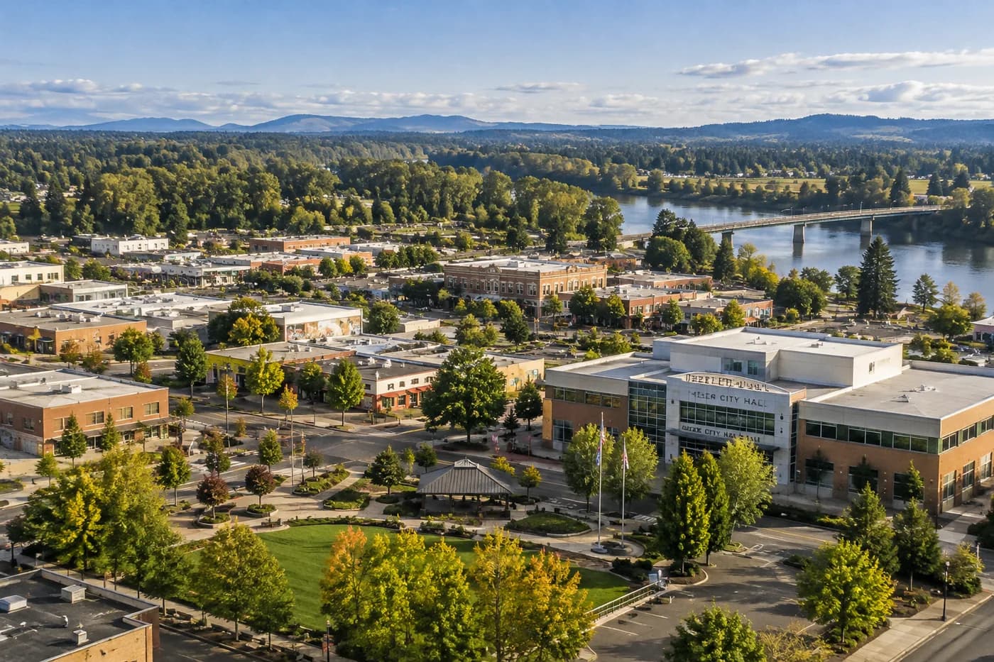 Keizer, Oregon cityscape