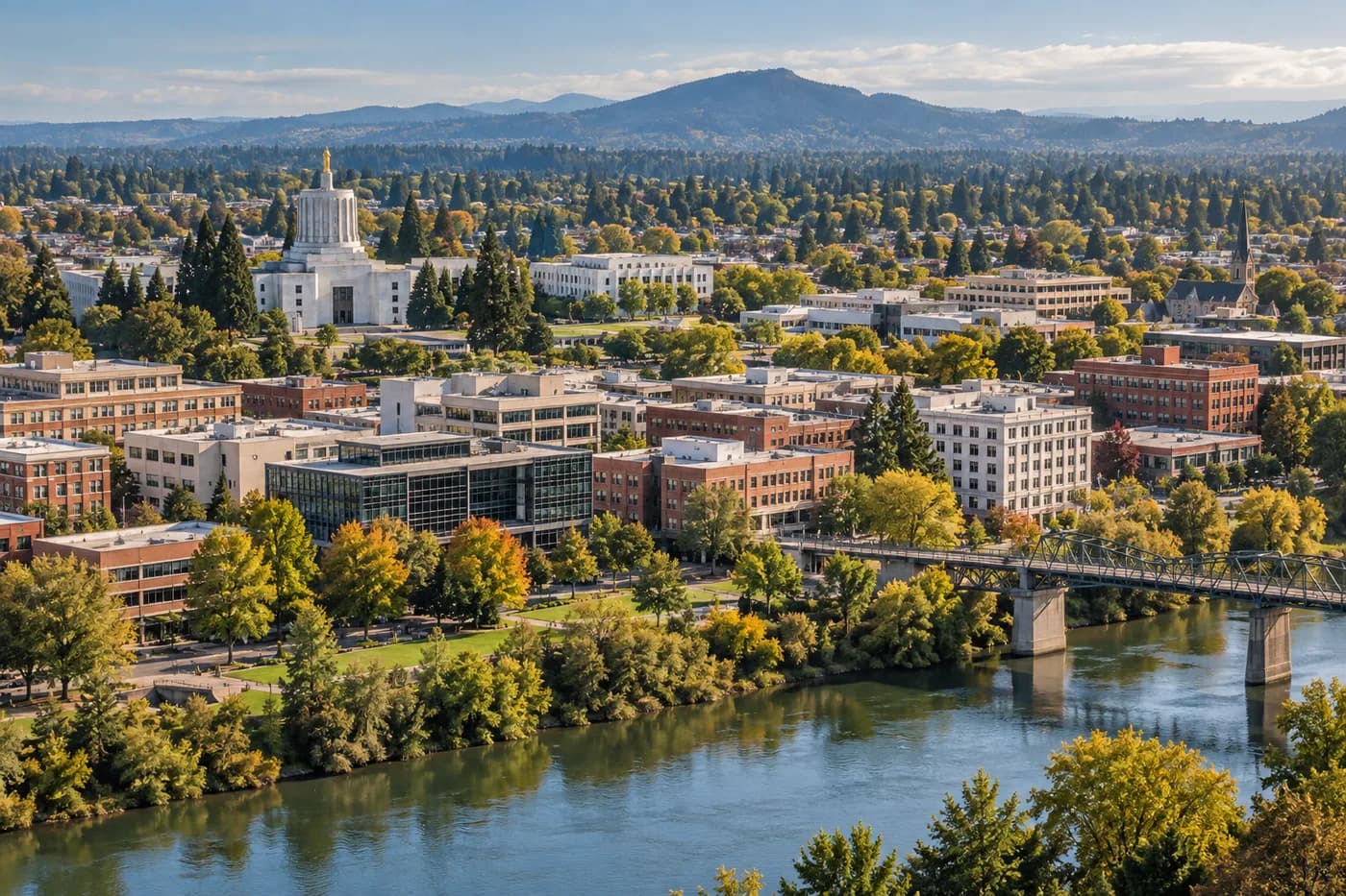 Salem, Oregon cityscape