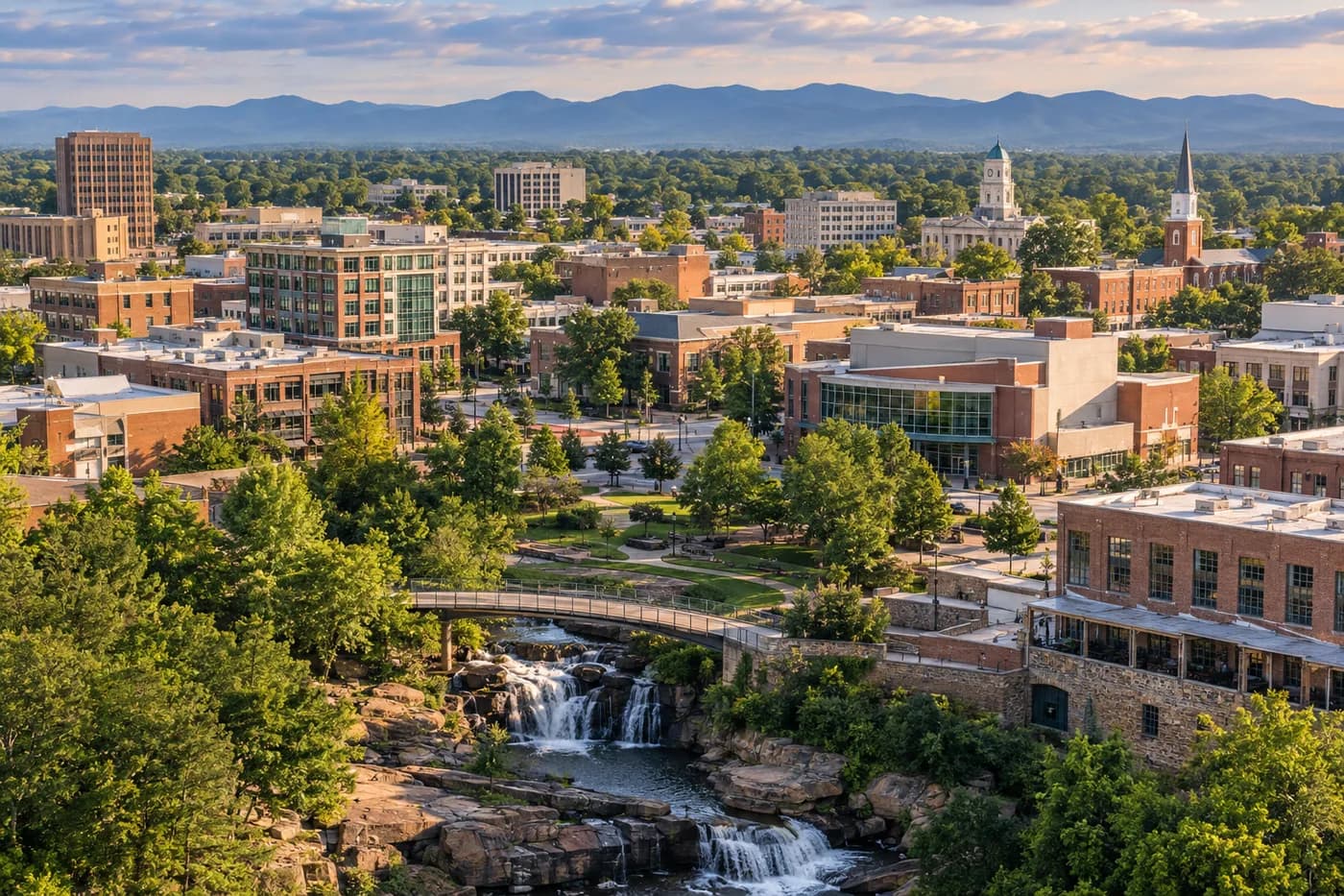 Spartanburg, South Carolina cityscape