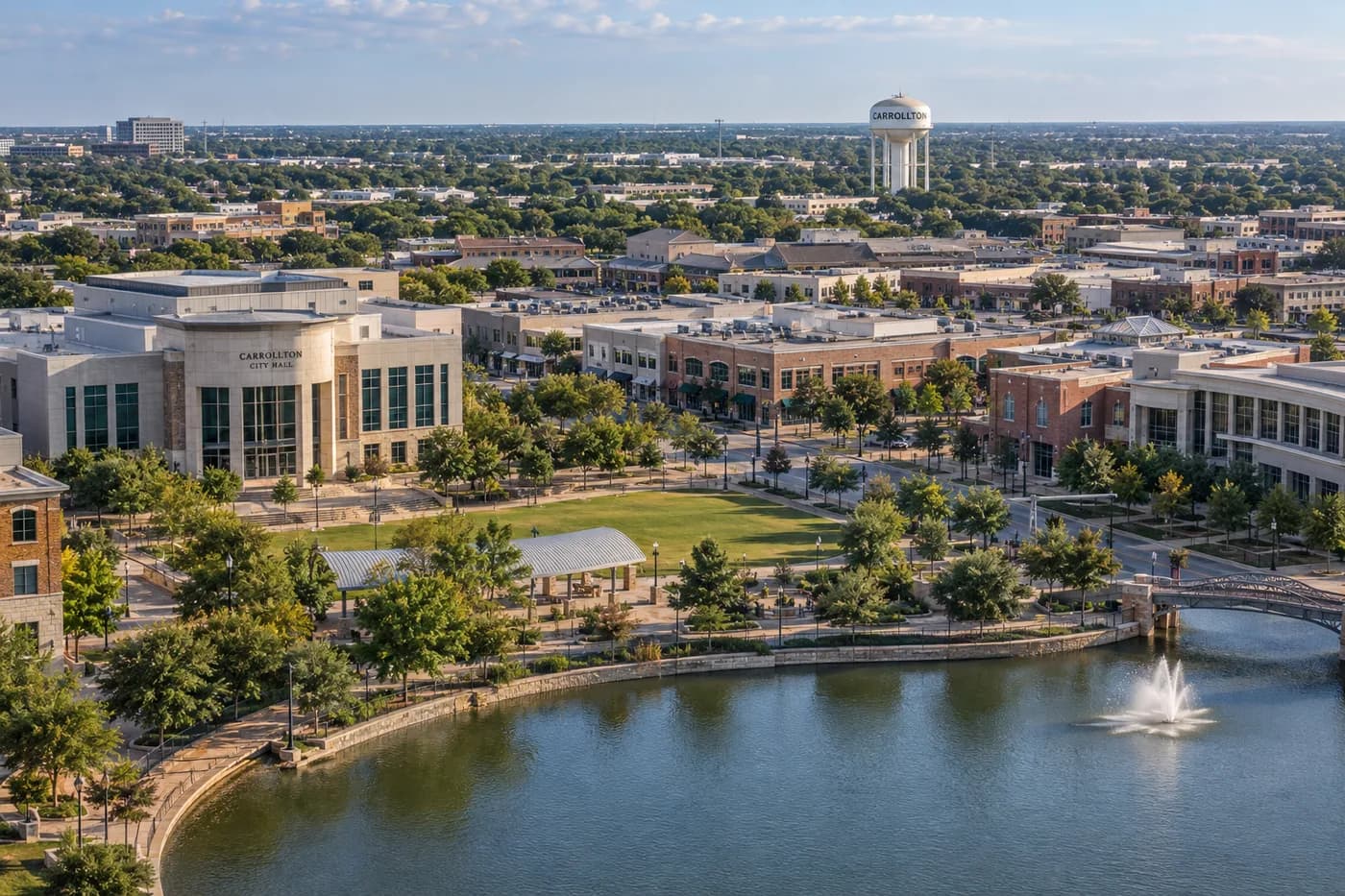 Carrollton, Texas cityscape
