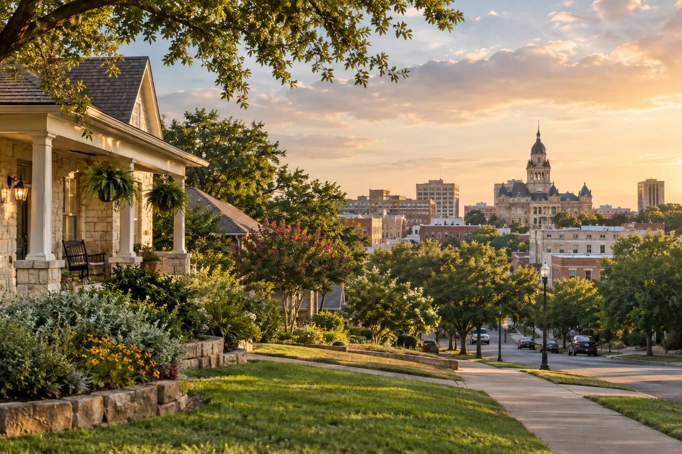 Denton, Texas cityscape