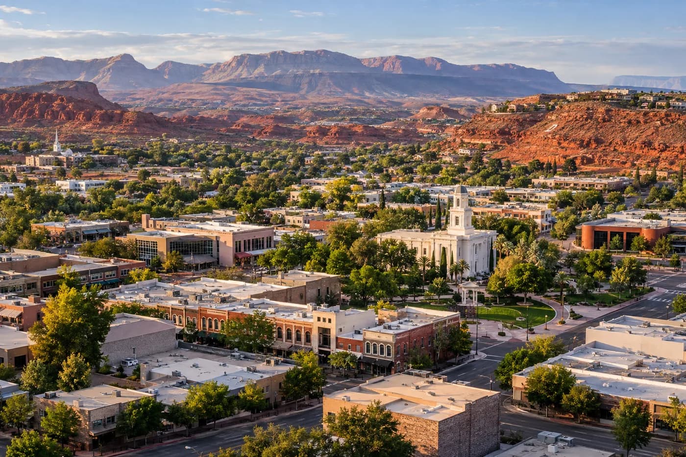 St. George, Utah cityscape