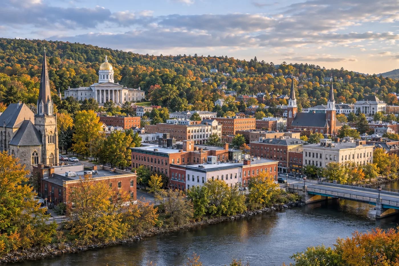 Montpelier, Vermont cityscape